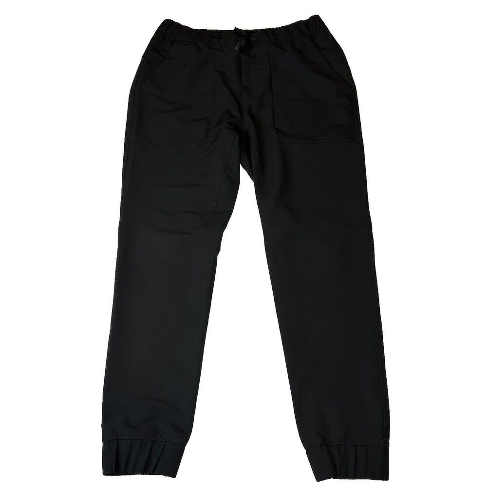 ZYIA Black Jogger Track Pants with Elastic Waist